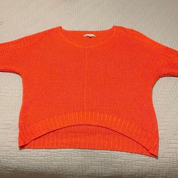 Carina Ricci Dolman Sleeve, Cropped Open Knit Sweater. Made in Italy, Small. - Picture 2 of 16